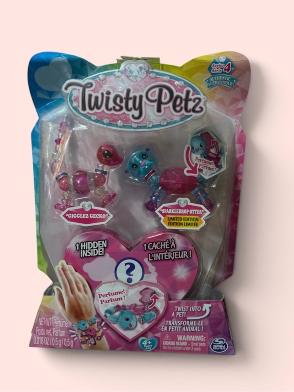 Sparkledrop Otter and Gigglez Gecko Pink & Blue Playset